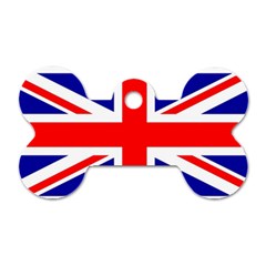 Union Jack Flag Dog Tag Bone (one Side) by Nexatart