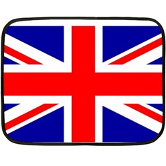 Union Jack Flag Double Sided Fleece Blanket (mini)  by Nexatart