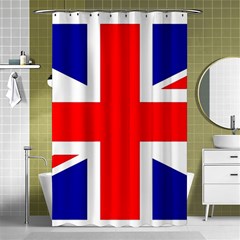 Union Jack Flag Shower Curtain 48  X 72  (small)  by Nexatart