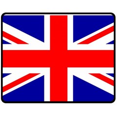 Union Jack Flag Double Sided Fleece Blanket (medium)  by Nexatart