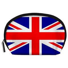 Union Jack Flag Accessory Pouches (large)  by Nexatart