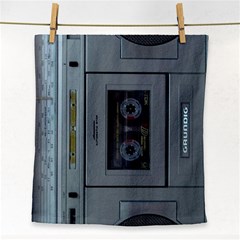 Vintage Tape Recorder Face Towel by Nexatart