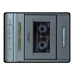 Vintage Tape Recorder Fleece Blanket (small) by Nexatart