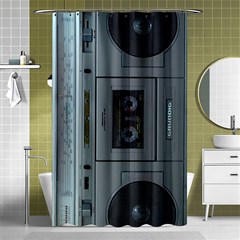 Vintage Tape Recorder Shower Curtain 48  X 72  (small)  by Nexatart