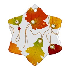 Vector Beautiful Maple Leaf Ornament (snowflake) by Nexatart