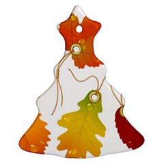 Vector Beautiful Maple Leaf Ornament (christmas Tree)  by Nexatart