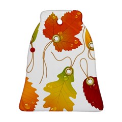 Vector Beautiful Maple Leaf Ornament (bell) by Nexatart