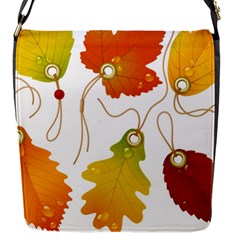 Vector Beautiful Maple Leaf Flap Messenger Bag (s) by Nexatart