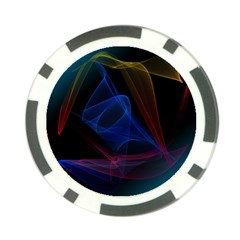 Lines Rays Background Light Pattern Poker Chip Card Guard by Nexatart