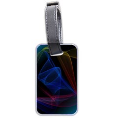 Lines Rays Background Light Pattern Luggage Tags (two Sides) by Nexatart