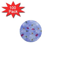 Ladybug Blue Nature 1  Mini Magnets (100 Pack)  by Nexatart