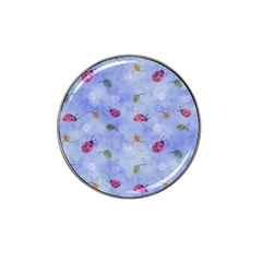 Ladybug Blue Nature Hat Clip Ball Marker (4 Pack) by Nexatart