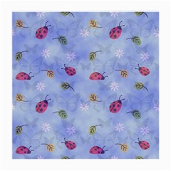 Ladybug Blue Nature Medium Glasses Cloth by Nexatart