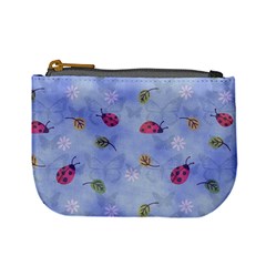 Ladybug Blue Nature Mini Coin Purses by Nexatart