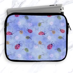 Ladybug Blue Nature Apple Ipad 2/3/4 Zipper Cases by Nexatart