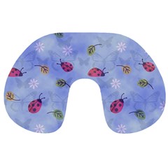 Ladybug Blue Nature Travel Neck Pillows by Nexatart