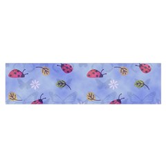 Ladybug Blue Nature Satin Scarf (oblong) by Nexatart