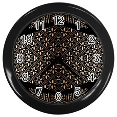 Art Background Fabric Wall Clocks (black) by Nexatart