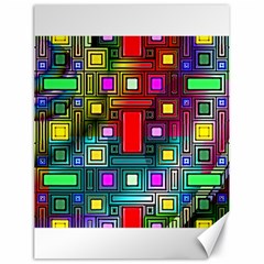 Art Rectangles Abstract Modern Art Canvas 18  X 24   by Nexatart