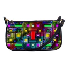 Art Rectangles Abstract Modern Art Shoulder Clutch Bags by Nexatart