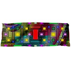 Art Rectangles Abstract Modern Art Body Pillow Case (dakimakura) by Nexatart