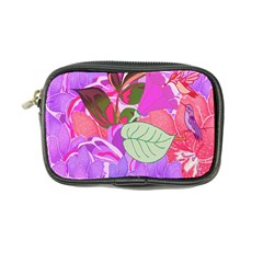 Abstract Flowers Digital Art Coin Purse by Nexatart