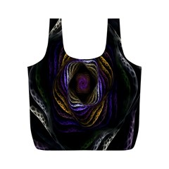 Abstract Fractal Art Full Print Recycle Bags (m)  by Nexatart