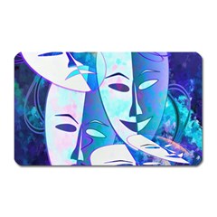 Abstract Mask Artwork Digital Art Magnet (rectangular) by Nexatart