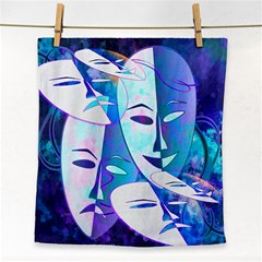 Abstract Mask Artwork Digital Art Face Towel by Nexatart