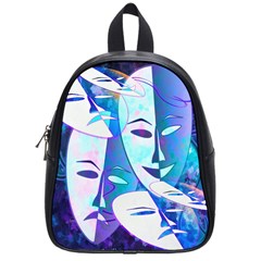 Abstract Mask Artwork Digital Art School Bags (small)  by Nexatart