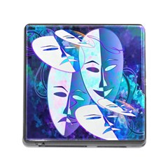 Abstract Mask Artwork Digital Art Memory Card Reader (square) by Nexatart