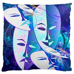 Abstract Mask Artwork Digital Art Large Cushion Case (two Sides) by Nexatart