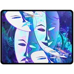 Abstract Mask Artwork Digital Art Double Sided Fleece Blanket (Large)  80 x60  Blanket Front