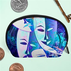 Abstract Mask Artwork Digital Art Accessory Pouches (large)  by Nexatart