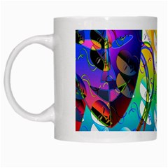 Abstract Mask Artwork Digital Art White Mugs by Nexatart