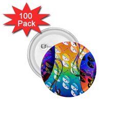 Abstract Mask Artwork Digital Art 1 75  Buttons (100 Pack)  by Nexatart