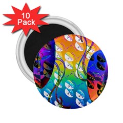 Abstract Mask Artwork Digital Art 2.25  Magnets (10 pack) 