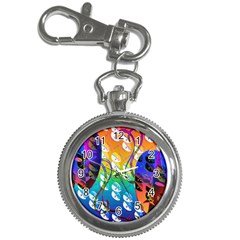 Abstract Mask Artwork Digital Art Key Chain Watches