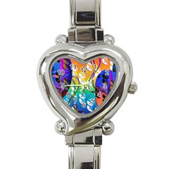 Abstract Mask Artwork Digital Art Heart Italian Charm Watch