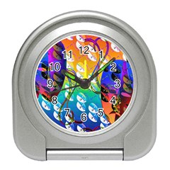 Abstract Mask Artwork Digital Art Travel Alarm Clocks by Nexatart