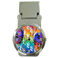 Abstract Mask Artwork Digital Art Money Clip Watches