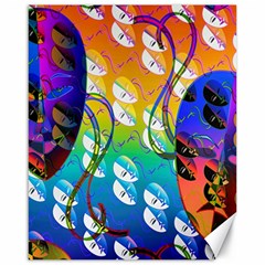 Abstract Mask Artwork Digital Art Canvas 16  x 20  