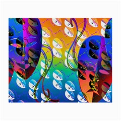 Abstract Mask Artwork Digital Art Small Glasses Cloth (2-Side)