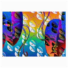 Abstract Mask Artwork Digital Art Large Glasses Cloth (2-Side)