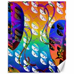 Abstract Mask Artwork Digital Art Canvas 11  x 14  