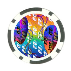 Abstract Mask Artwork Digital Art Poker Chip Card Guard by Nexatart