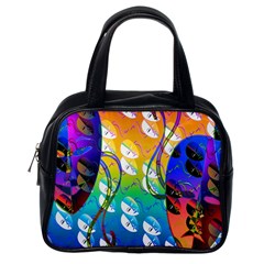 Abstract Mask Artwork Digital Art Classic Handbags (One Side)