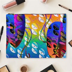 Abstract Mask Artwork Digital Art Cosmetic Bag (XL)