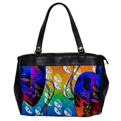 Abstract Mask Artwork Digital Art Office Handbags