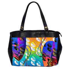 Abstract Mask Artwork Digital Art Office Handbags (2 Sides) 